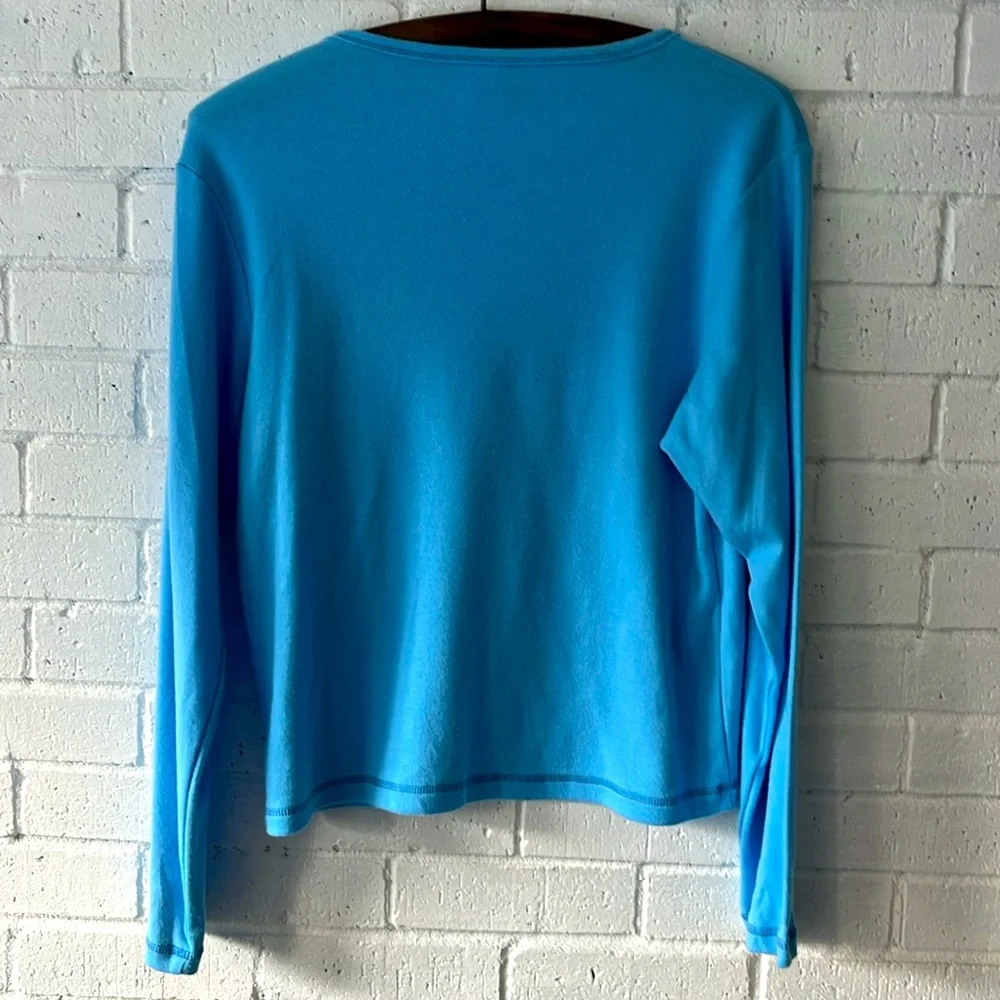 Garfield Paws Long Sleeve Pajama Top M Embroidered Fleece Vintage NEW WITH TAGS - Picture 3 of 11